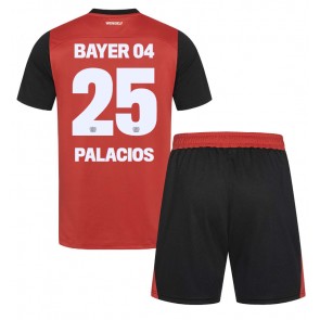 Bayer Leverkusen Exequiel Palacios #25 Domaci Dres za Dječji 2024-25 Kratak Rukavima (+ kratke hlače)